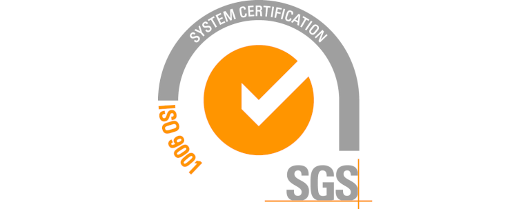 ISO 9001 certificated SGS logo