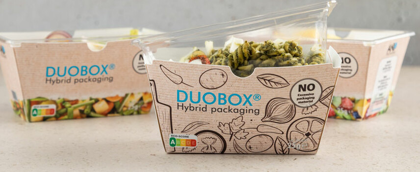 Duobox hybride verpakking in gebruik